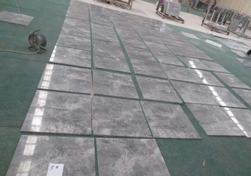 Carrara White Gold Polished Marble Tile for Bathroom Decor