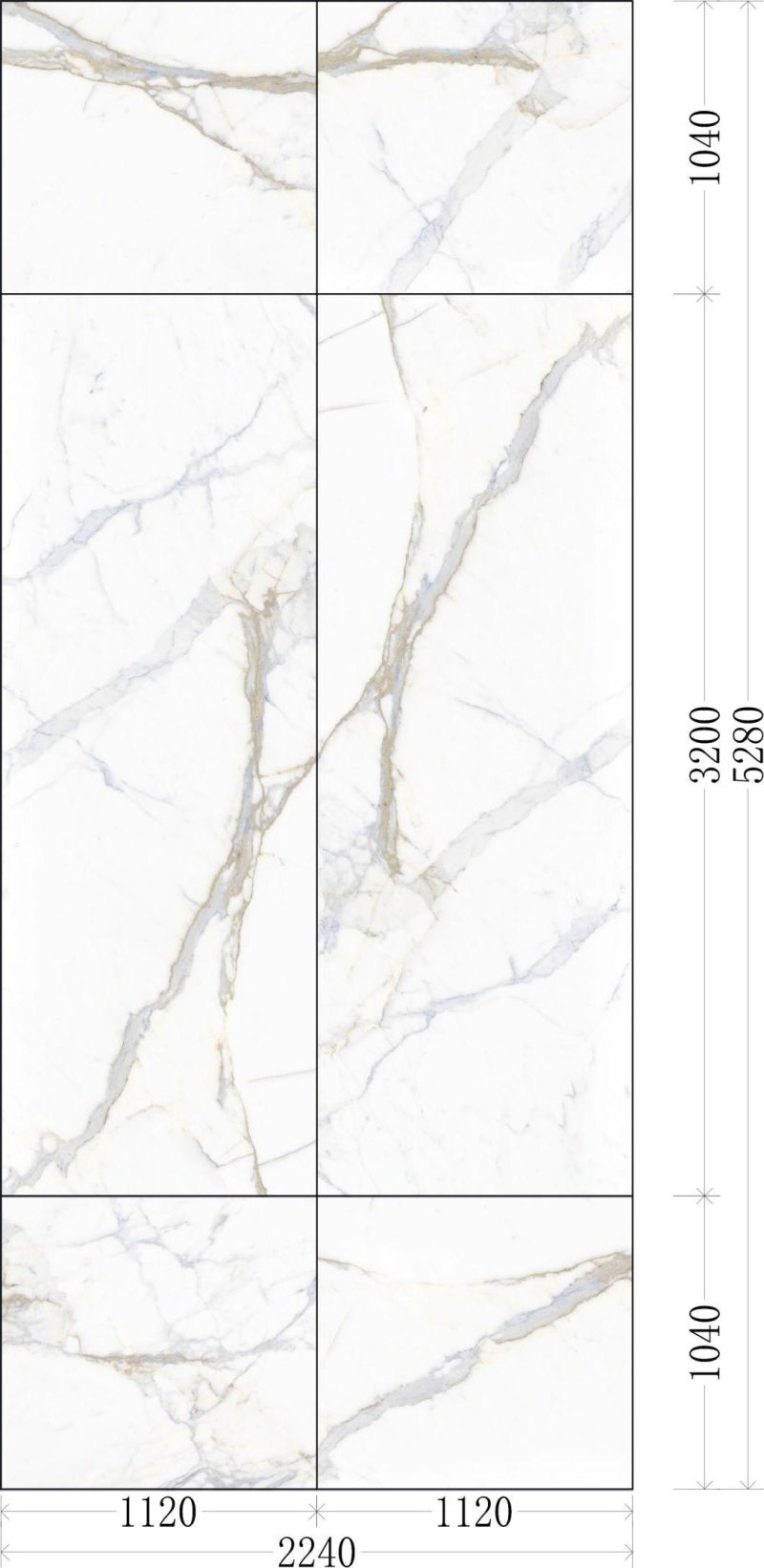 Italy Natural White Marble Calacatta Gold Tiles and Slabs