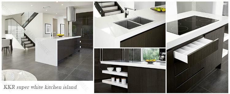 Bespoke Solid Surface Integrated Single Sink Vanity Top with Square Sink