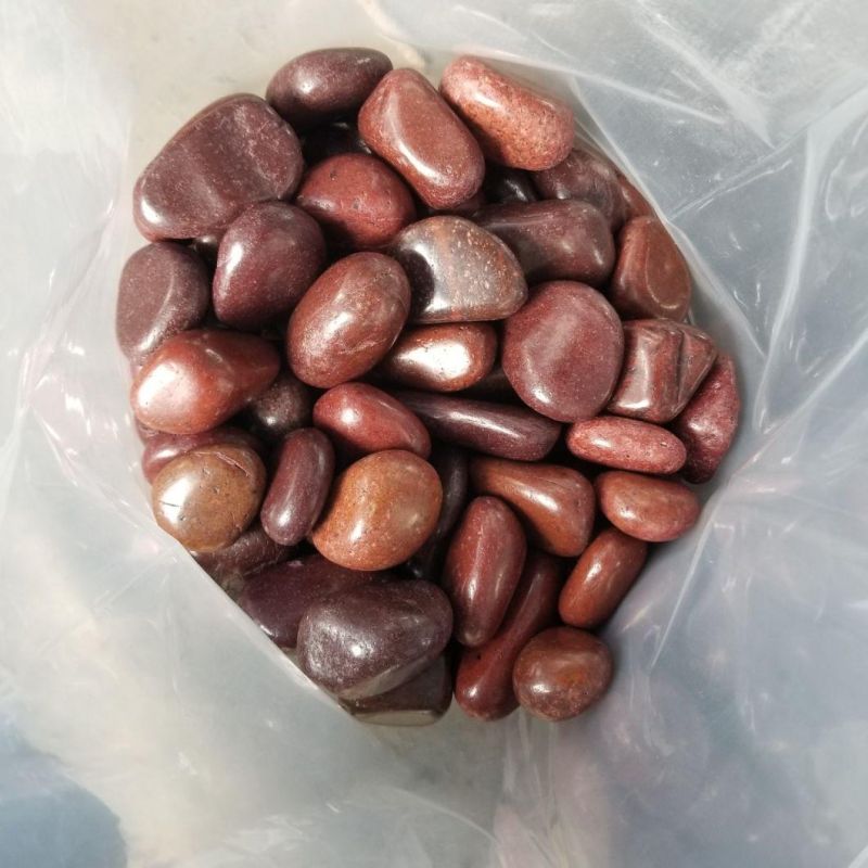 High Polished Red Pebble Stone for Gardening and Landscaping