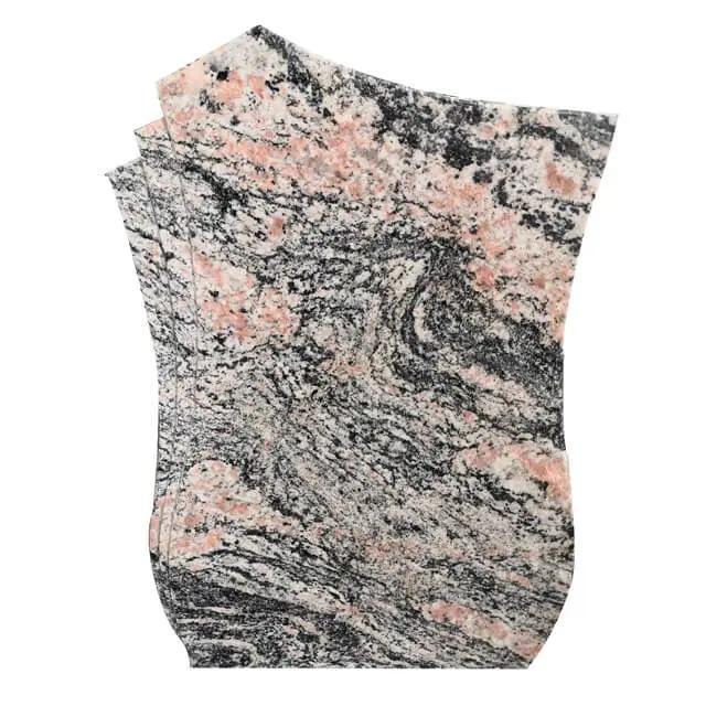 China Juparana Multicolor Granite Headtones for Tombstone and Monuments
