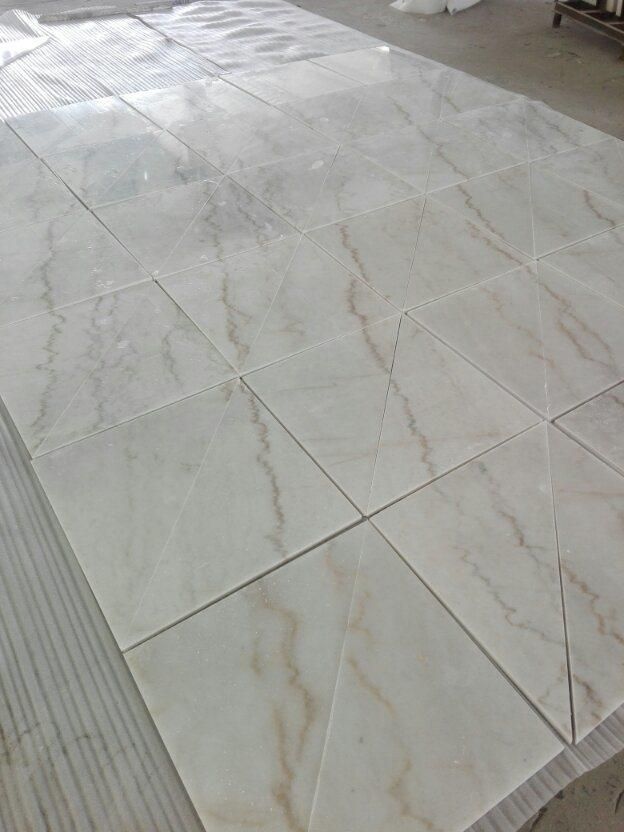 Hot Sale Cheap Guangxi White Marble Slab Tile Cut to Size Flooring