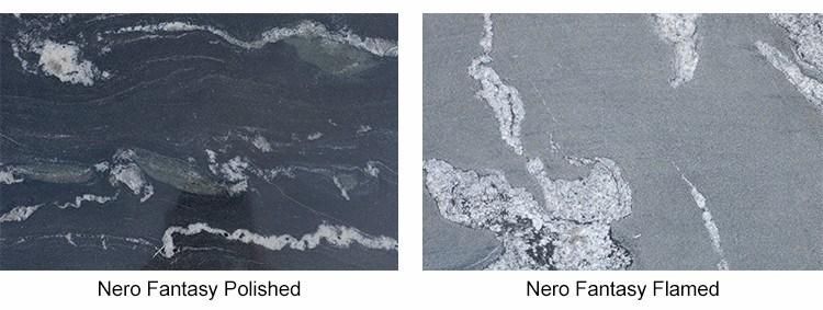 Chinese Popular Luxury Black Polished Nero Fantasy Granite for Tiles
