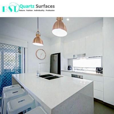Factory Gate Prices Marble Looking Quartz Stone Kitchen Island Tops