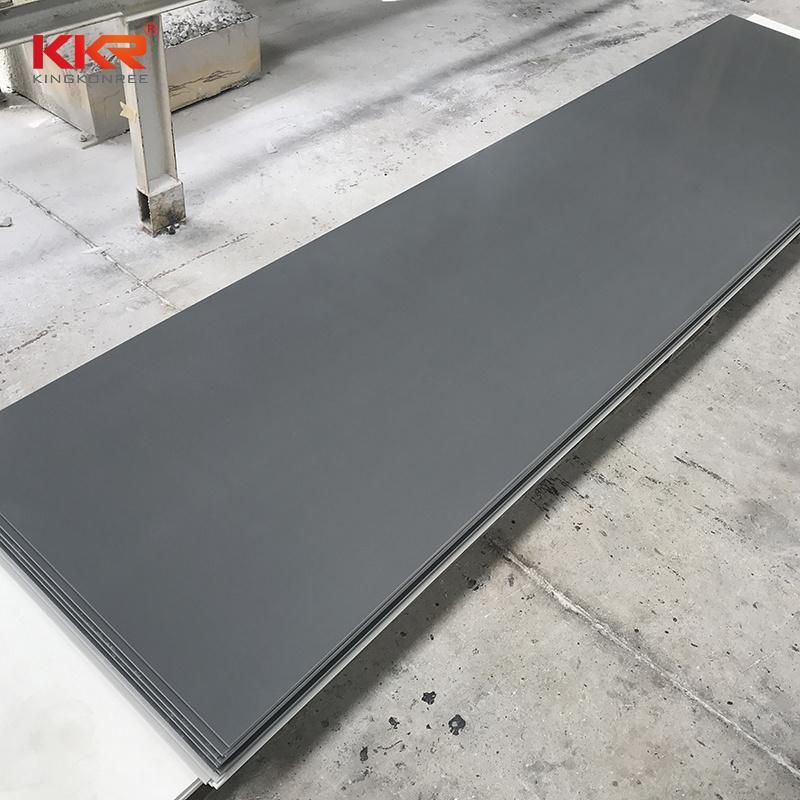 Wholesale Dark Grey Color Bathroom Stone Solid Surface Panels