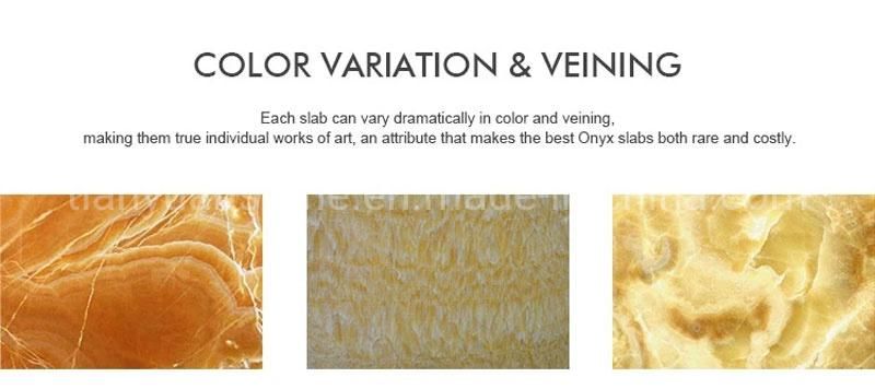 Polished Yellow Marble Stone Agate Onyx Slab