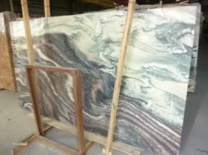 Landscape Green Marble for Polishd Slab