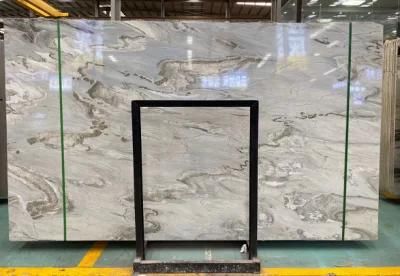 Most Popular Factory Price Snow Marble Slab for Tiles and Countertops