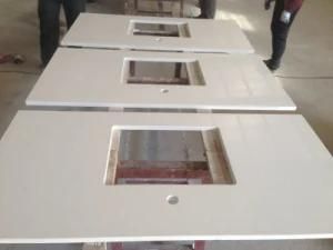 P007 White Mirror Fleck / High Quality Quartz Countertop