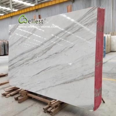 High End Volakas Marble, White Marble Slabs