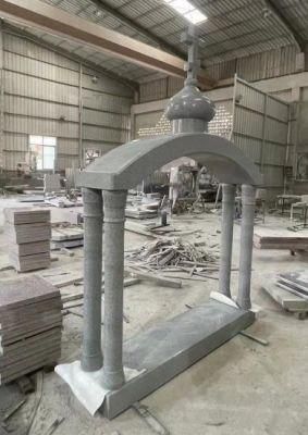 Sesame Grey White European Tombstone Monument