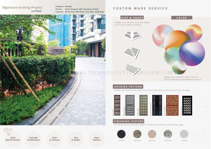 Fibrpro Heavy Duty/EVA/Landscape Driveway FRP Stone Grating with Color Matching Design