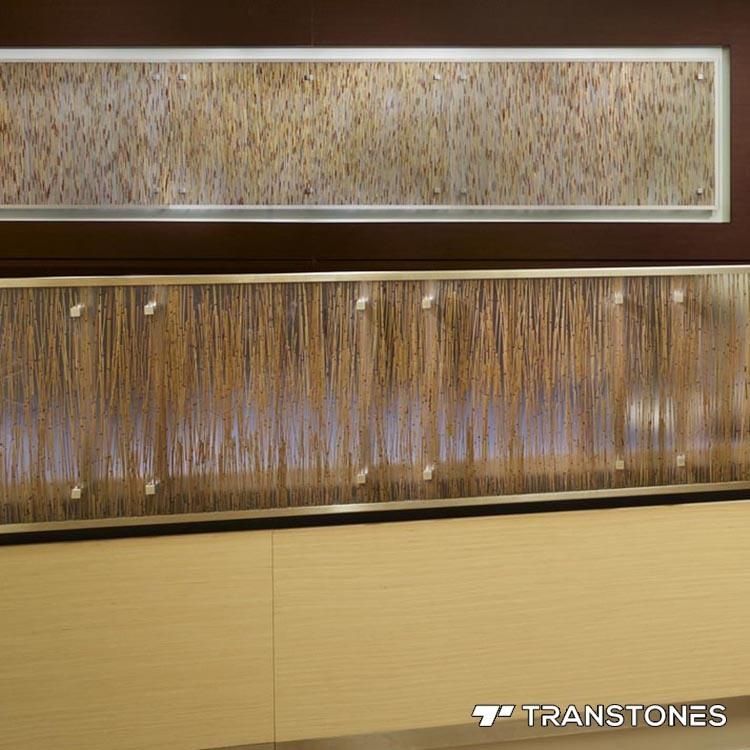 Laser Cut Transparent Decorated Acrylic Wall Panel