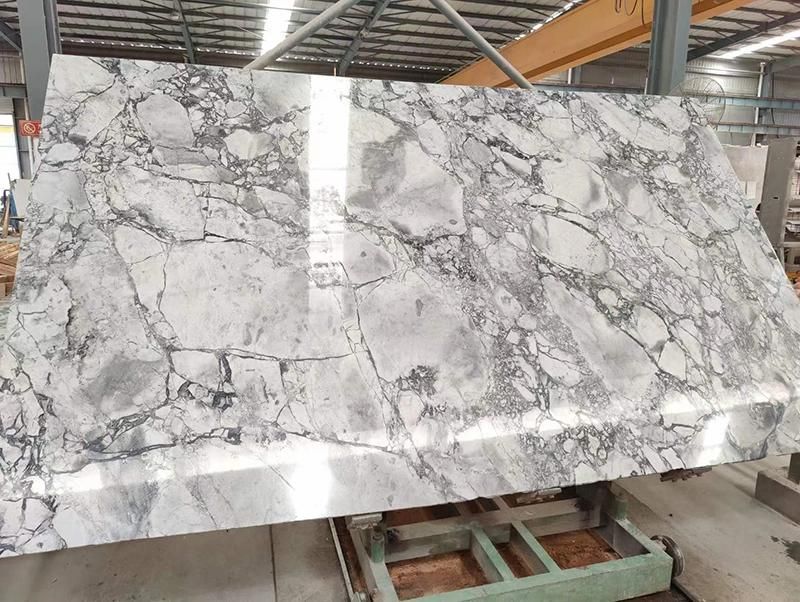 Natural Stone Flooring White Marble Tile for Bathroom Shower Floor and Wall Tile