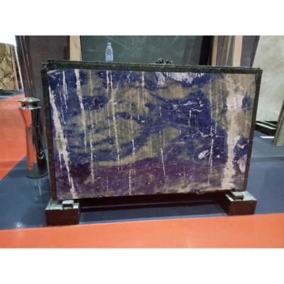 Custom Luxury Stone Backlit Panel Blue Sodalite Granite Slabs Bolivia Azul Bahia Granite for Villa Decor