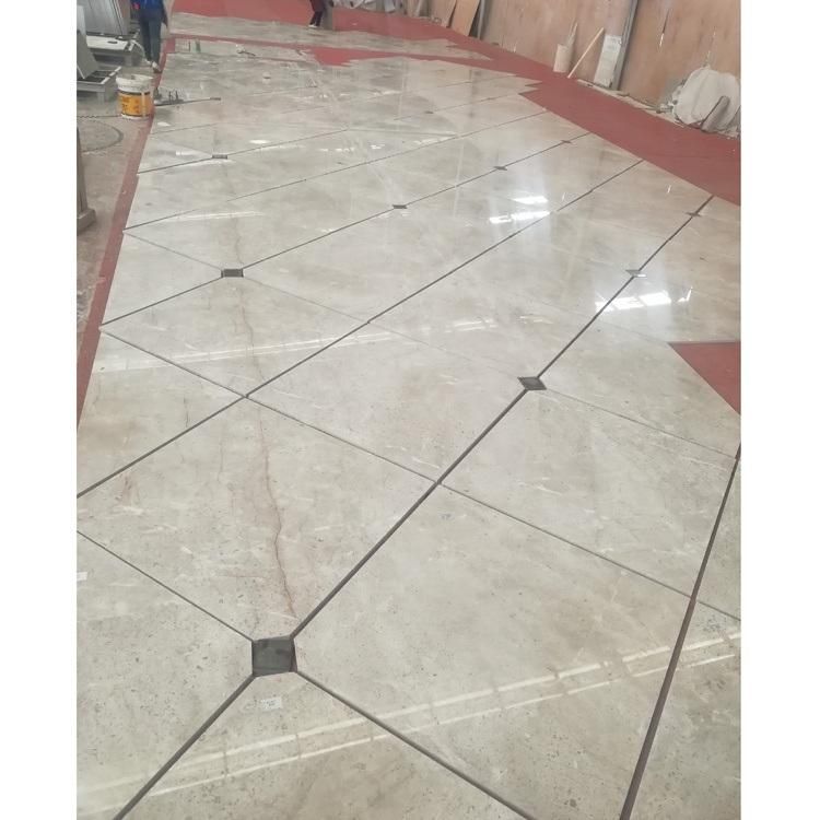 Light Ash Mesh Veins Grey Marble Floor Tiles for Bathroom Tile Design