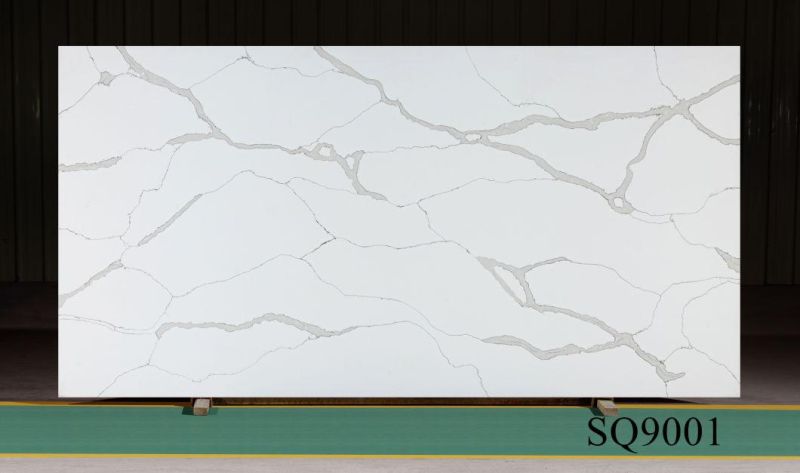 Sparkling White Quartz Countertop with Mirror Flecks Engineered Stone