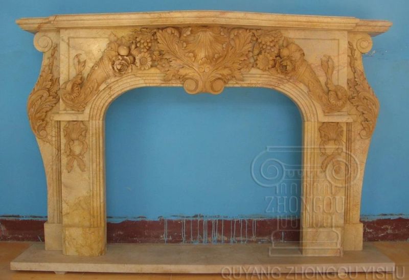 Granite Stone Indoor Decoration Marble Fireplace