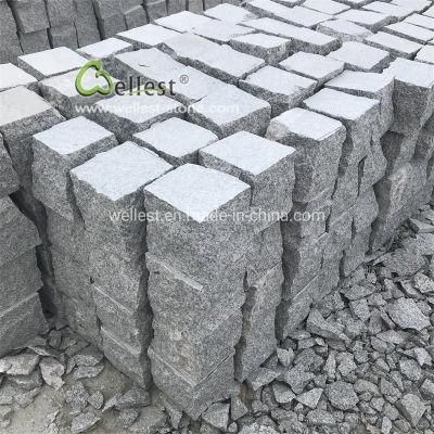 Wholesale Cheap Price Silver Grey Granite Stone Blocks for Paving