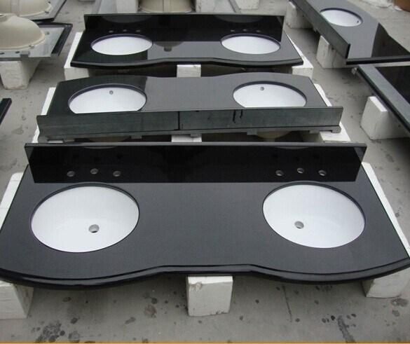 Hot Sell Absolute Black Granite Countertops Shangxi Black Granites Kitchen Countertops