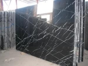 Black Marquina Marble Slabs Tiles for Walling Floor Countertop