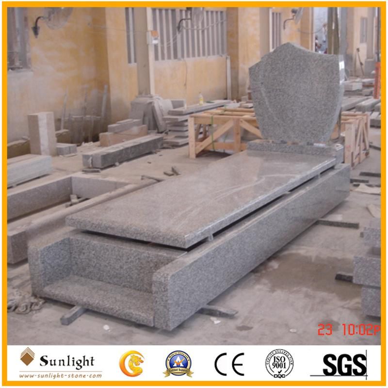 India Bahama Blue Granite Cremation Headstone Saddle