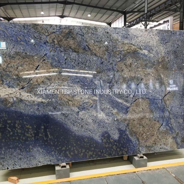 Madagascar Labradorite Blue Lemurian Blue Granite Slab