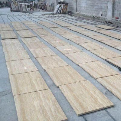 Cream/Beige/White Travertine with Straight Veins/Cross Cut
