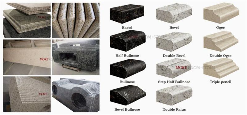 Commercial Modern Style Grey Concrete Quartz Kitchen Countertop