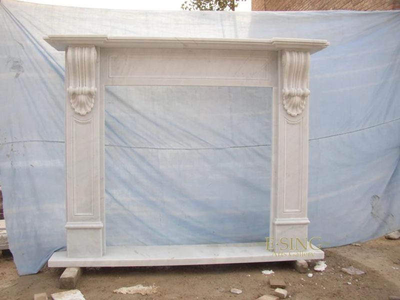 White Marble Fireplace New Designs French Fireplace Surround