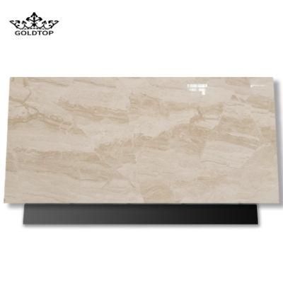 Cream-Colored Marble Vein Kitchen Countertops Island Worktop Table Tops Bathroom Vanity Wall Panels Natural Stone Tiles Marble Slabs