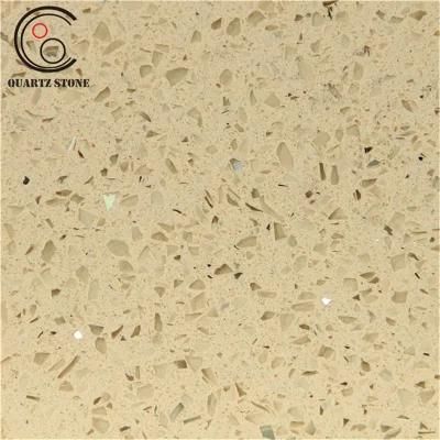Crystal Yellow Solid Surface Composite Quartz Mesa