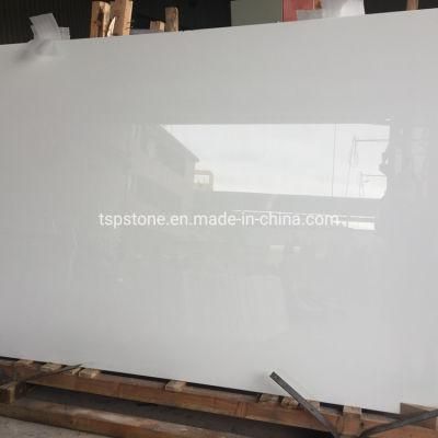 China Super White Nano Glass Artificial Stone Slab