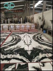 Narural Polished White/Black Panda White Marble for Slabs/Wall/Flooring Tiles/Building/Project Interior Decoration