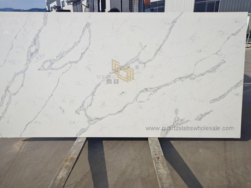 Quartz Slab Artificial White Engineered Quartz Stone for Table/Wall/Benchtop/Sink/Countertop