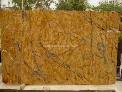 Rain Forest Brown/Green/Silver Marble Flexible Veneer Wall/Floor Tile/Countertop Marble Tile