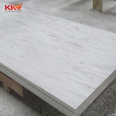 China Factory Artificial Stone Veining Marble 12mm Acrylic Solid Surface