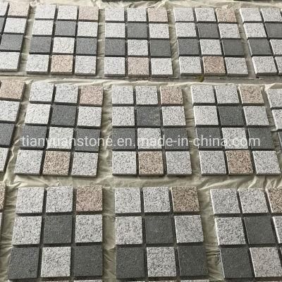 Granite Cobble Stone Mesh Cobblestone Pavers