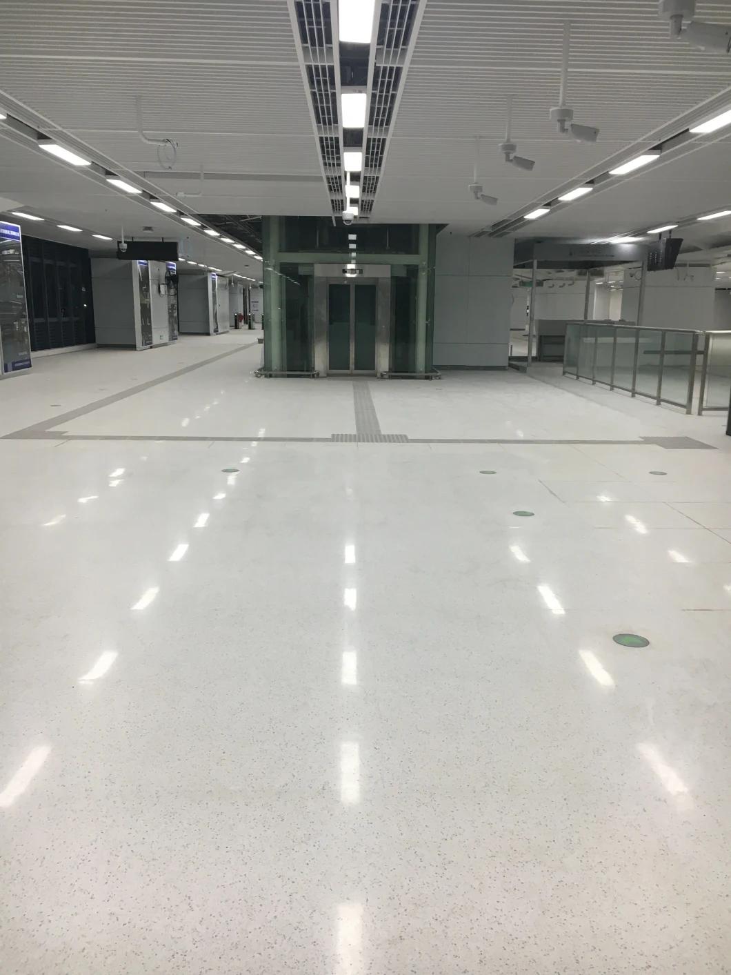 Fashionable Cement Terrazzo Artificial Stone for Interior Decoration Grey Floor Tile