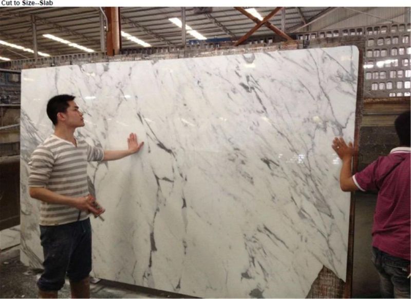 Bianco Carrara White Stone Marble for Flooring Tiles Slabs Countertops/Worktops/Vanitytops