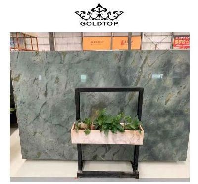 Beautyful Dream Green Marble Natural Stone Kitchen Countertops with Built in Sinks