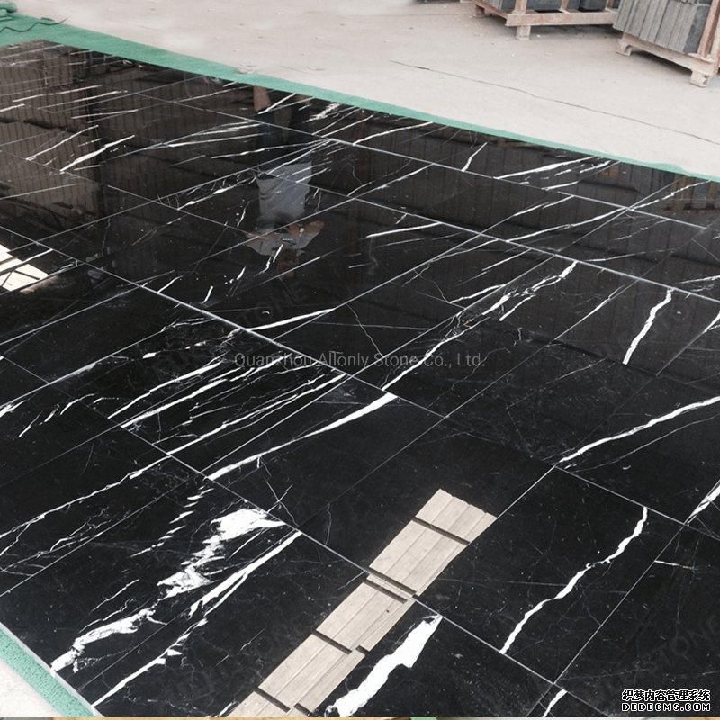 China Cheap Black Marquinia Marble Price Floor Tiles 600X600 Marble