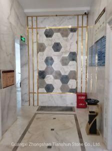 Brown Black and White Marble Tile Floor Average Cost