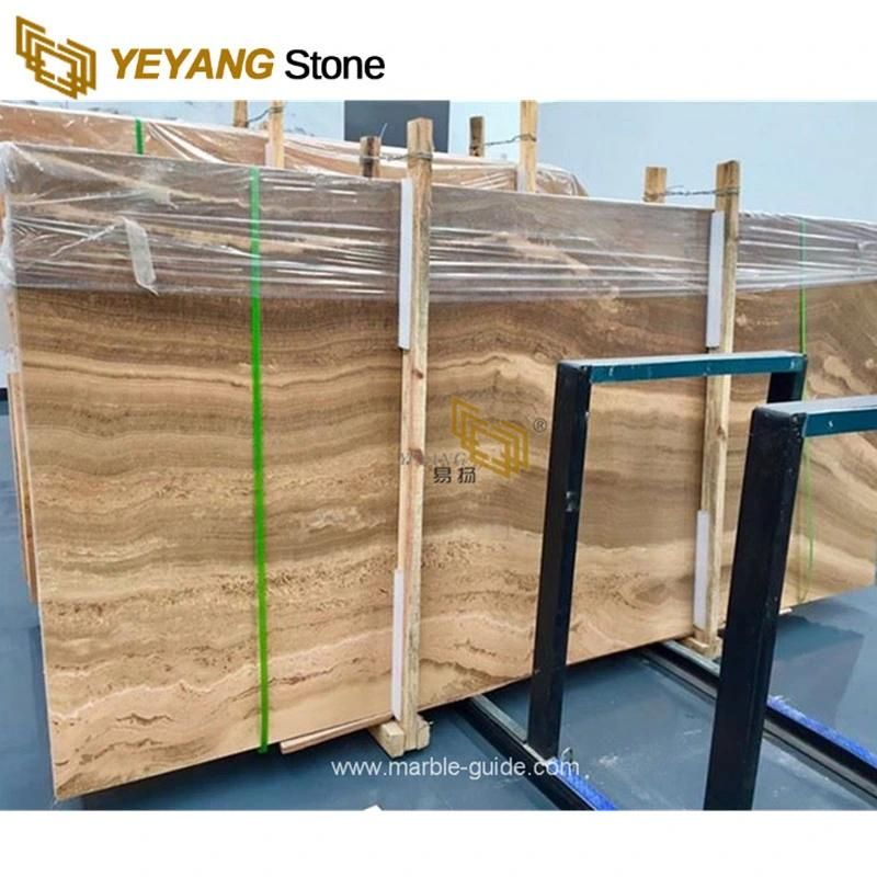 Wholesale Building Material Royal Brown Wood Marble for Flooring/Wall/Hotel/Home/Residential/Commercial Projects