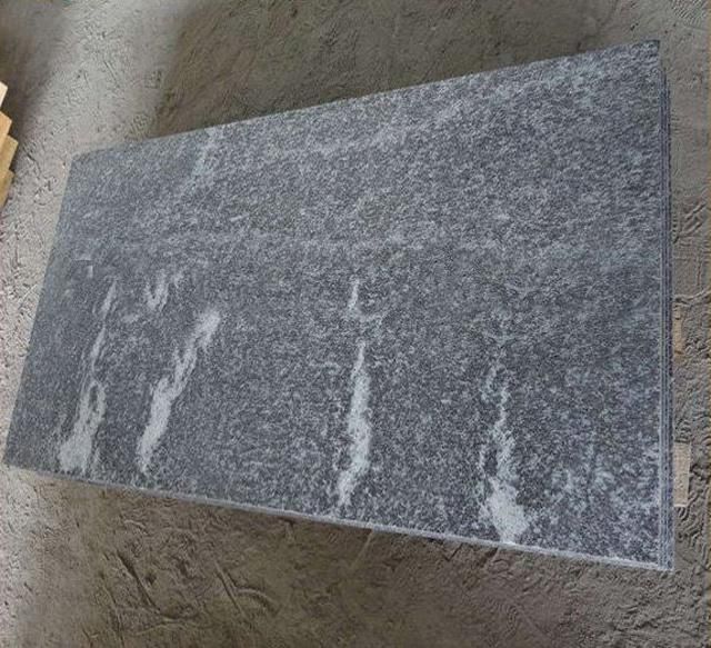 Snow Grey Ebony Black Granite Tiles Slabs