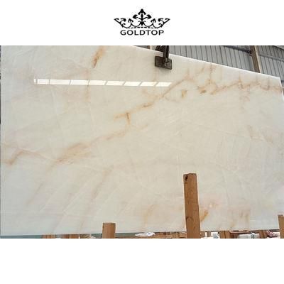 Natural Stone Wholesale Polished White Onyx Marble Wall Tiles/Countertop/Slab Tiles/Floor Tiles/Tabletop