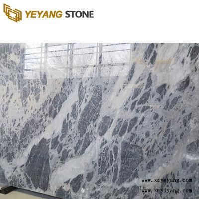 Popular Natural Calacatta Blue Marble Slabs Tiles Flooring Walling