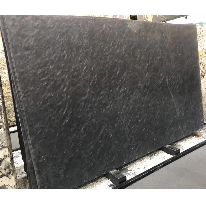 Brazil Black Matrix Granite Leathered Finish Slab