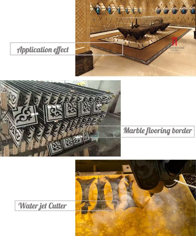 Water Jet Flooring Border Tile Marble Design Marble Inlay