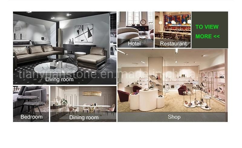 Modern Style Natural Marble Square Dining Room Tables